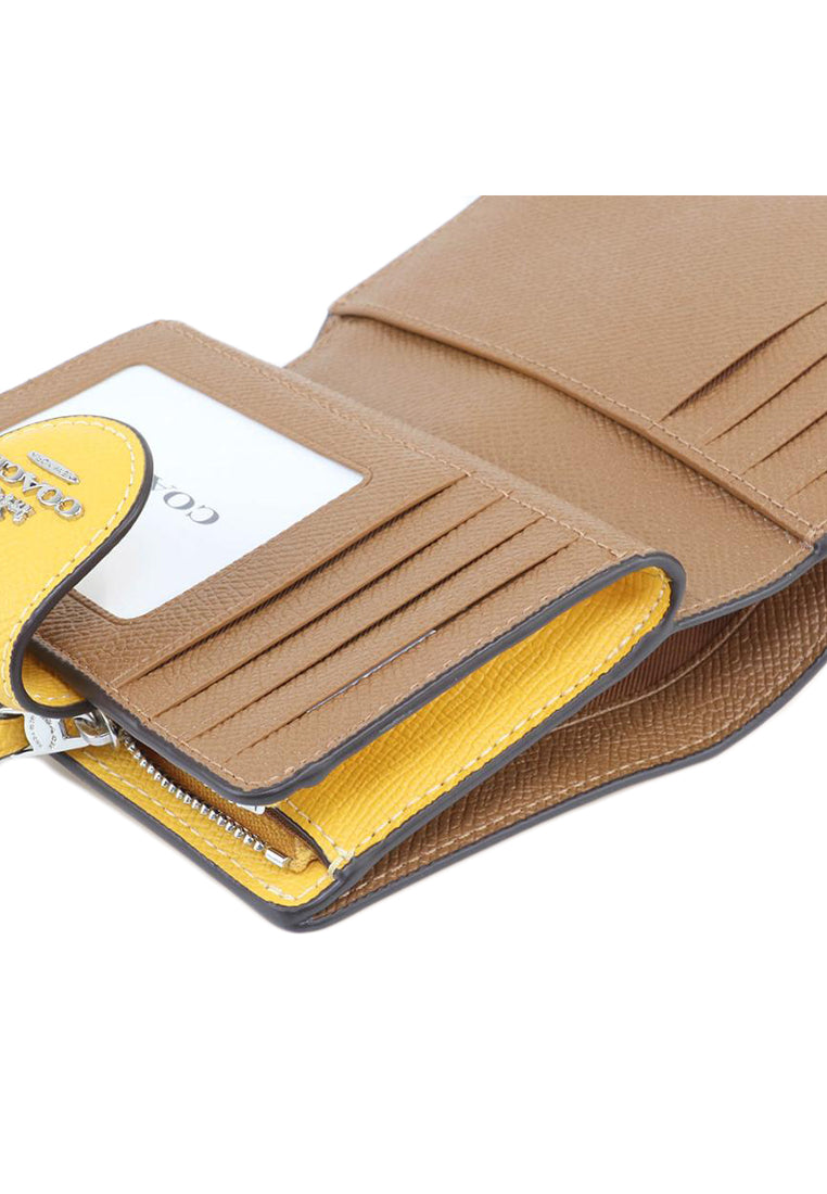 Coach Medium Corner Zip Wallet - Yellow