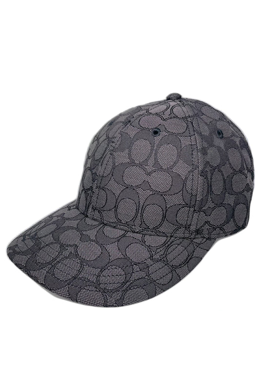 Coach Signature Jacquard Cap - Black