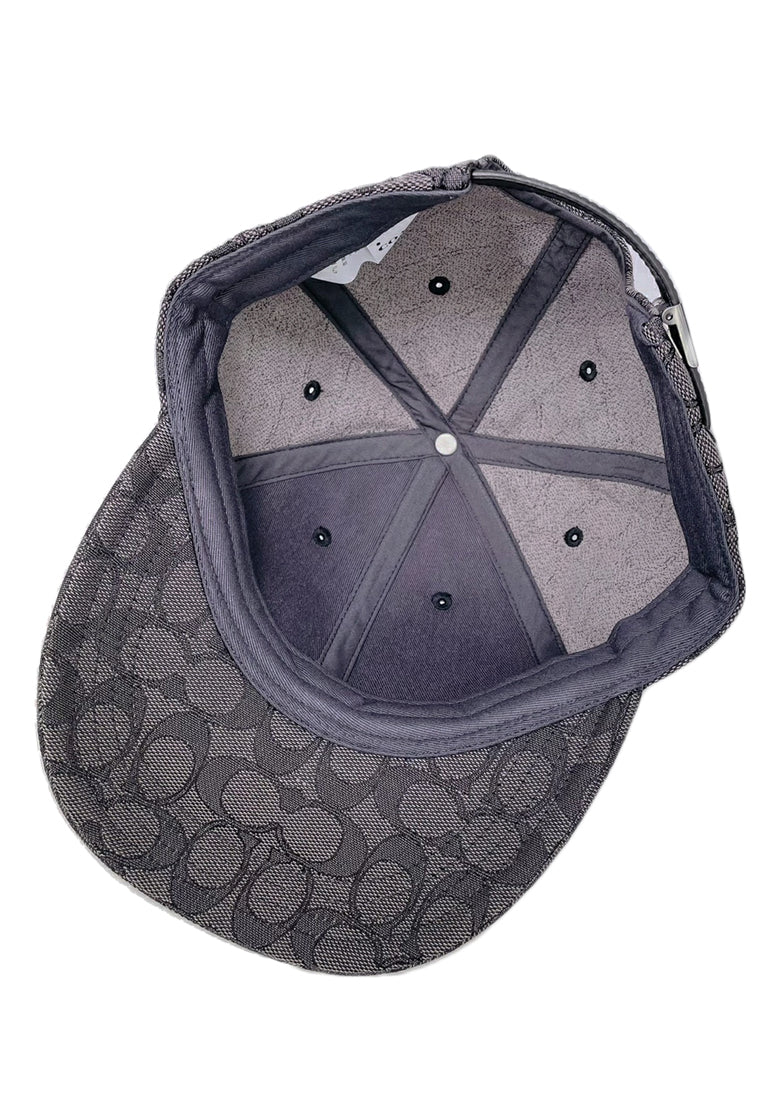 Coach Signature Jacquard Cap - Black