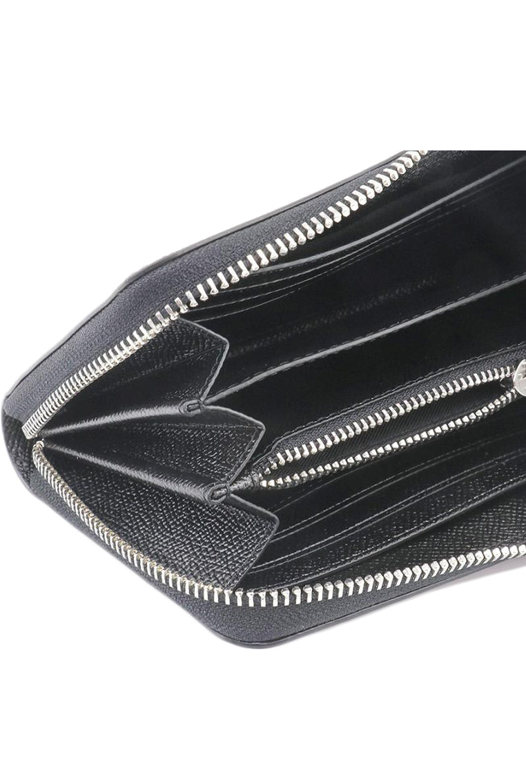 Coach Long Zip Around Wallet - Black