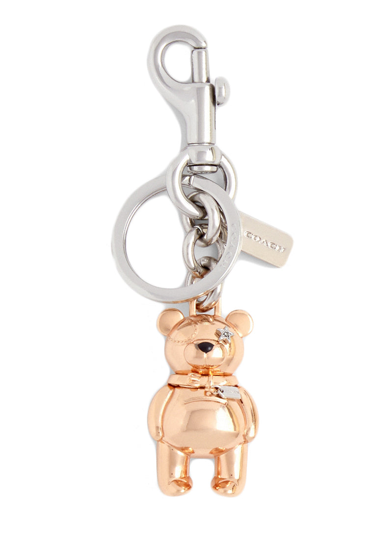 Coach 3D Bear Bag Charm - Rose Gold