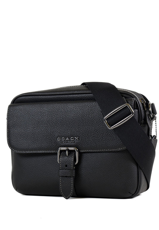 Coach Mens Hudson Crossbody Bag - Black