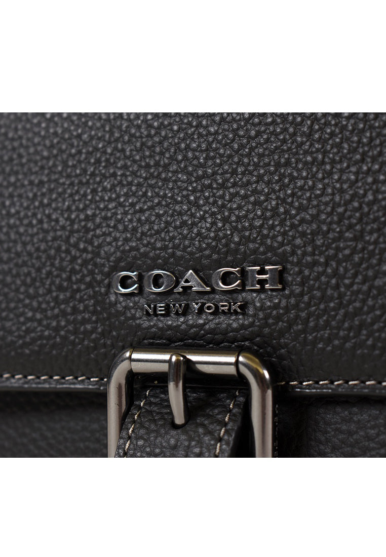 Coach Mens Hudson Crossbody Bag - Black