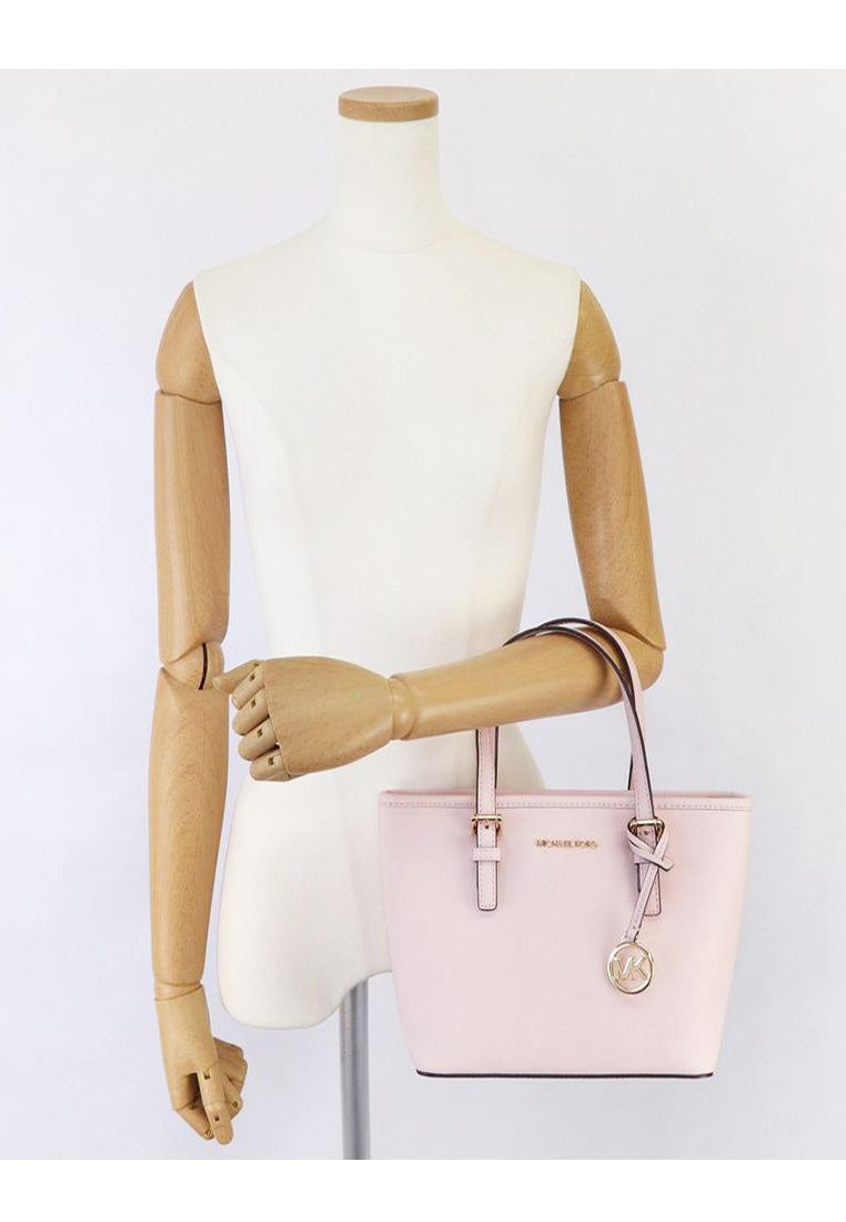 Michael Kors Jet Set Travel Extra-Small Top Zip Tote Bag - Powder Blush