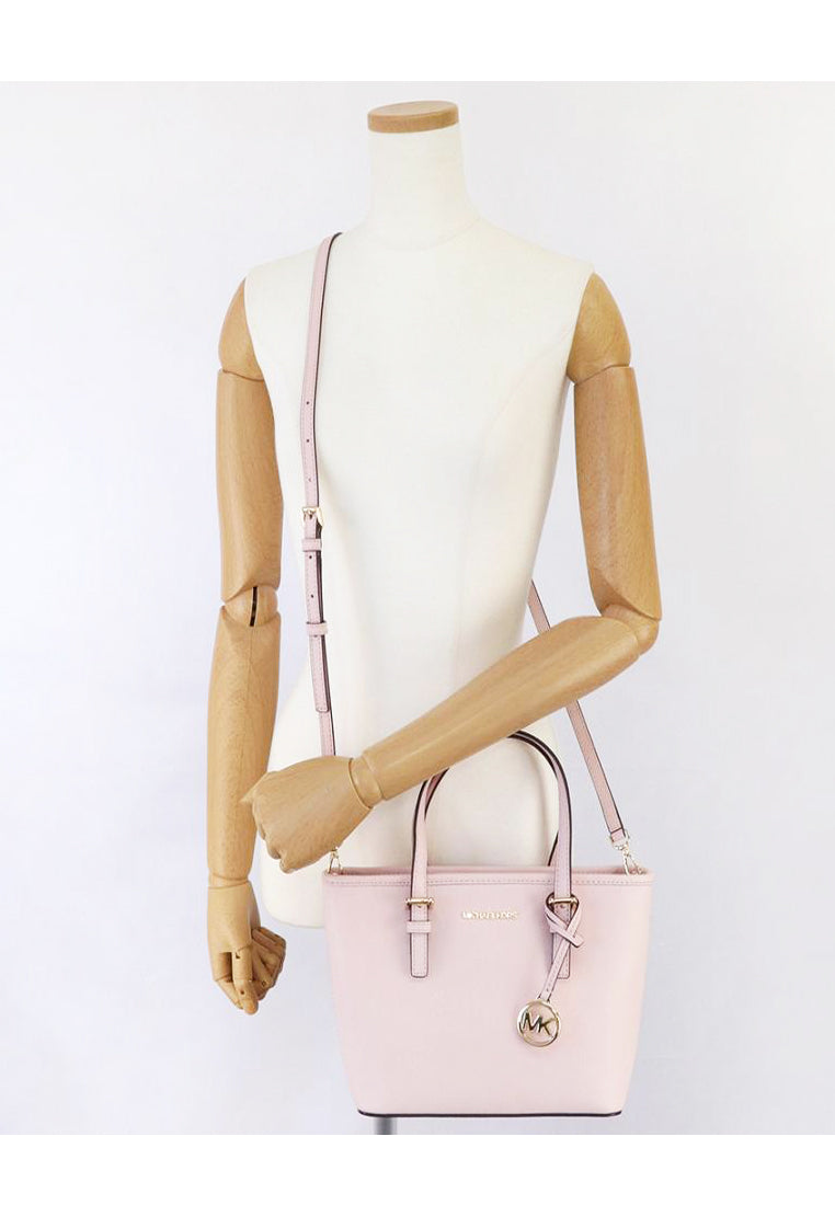 Michael Kors Jet Set Travel Extra-Small Top Zip Tote Bag - Powder Blush