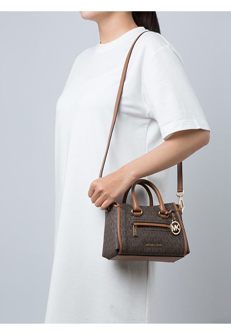 Carine small logo satchel online