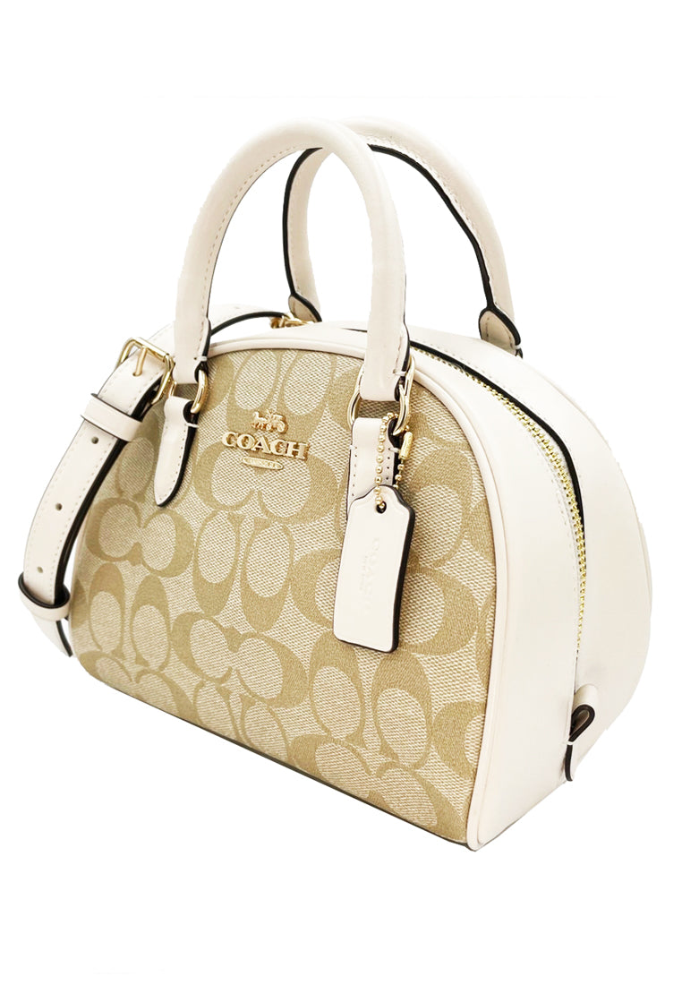 Coach Sydney Satchel In Signature Canvas - Light Brown