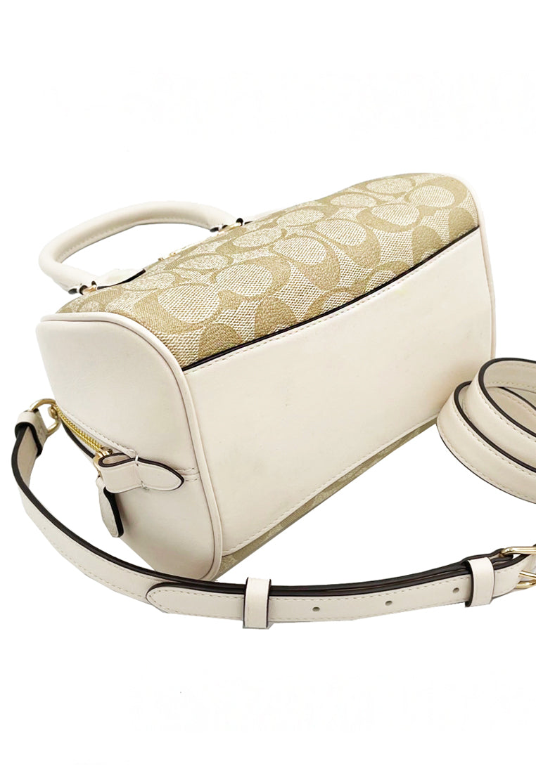 Coach Sydney Satchel In Signature Canvas - Light Brown