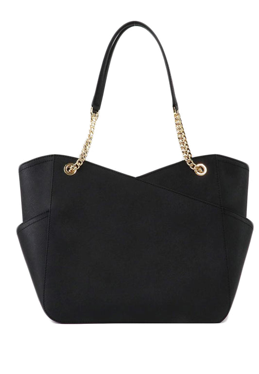 Michael Kors Jet Set Large Saffiano Leather Shoulder Bag - Black