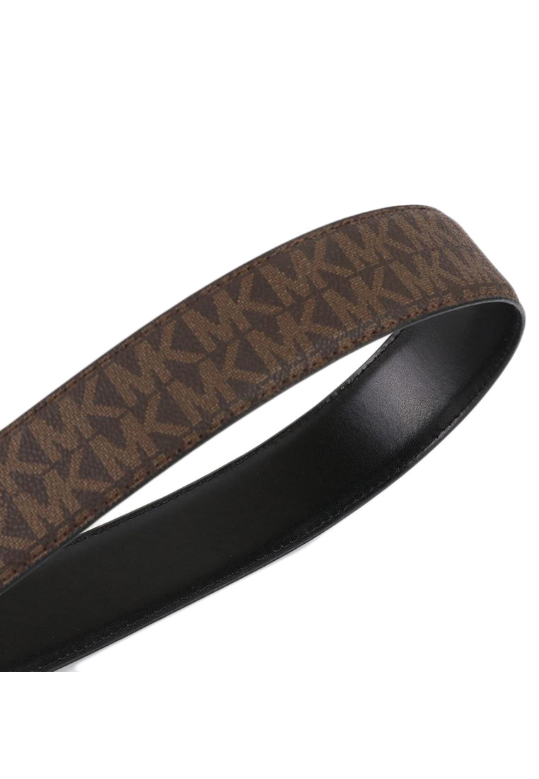Michael Kors Reversible Belt Signature Plaque Buckle Belt 34MM - Brown