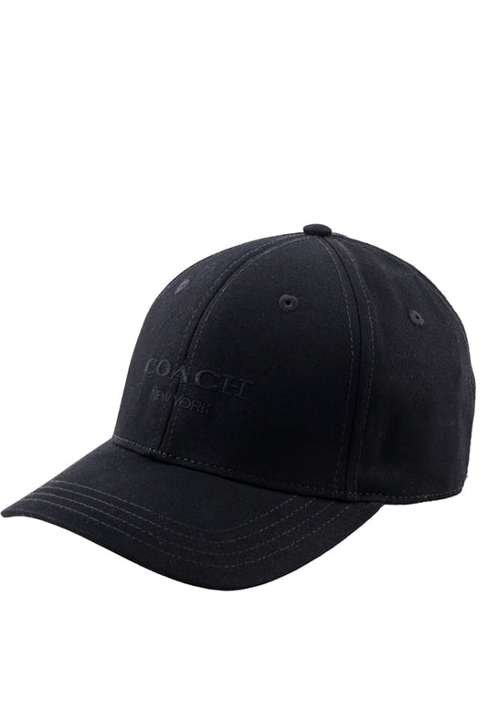 Coach Embroidered Baseball Hat - Black