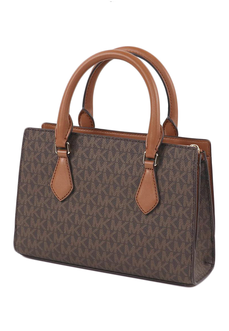 Michael Kors Sheila Logo Small Satchel - Brown