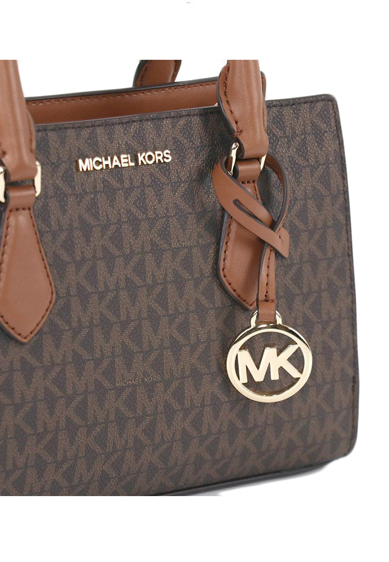 Michael Kors Sheila Logo Small Satchel - Brown