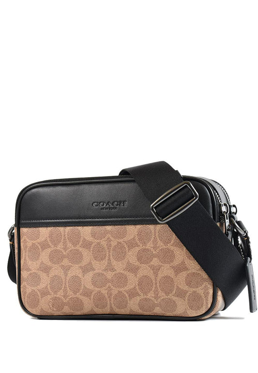 Coach Mens Graham Crossbody Bag - Tan Brown