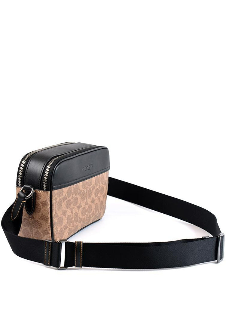 Coach Mens Graham Crossbody Bag - Tan Brown