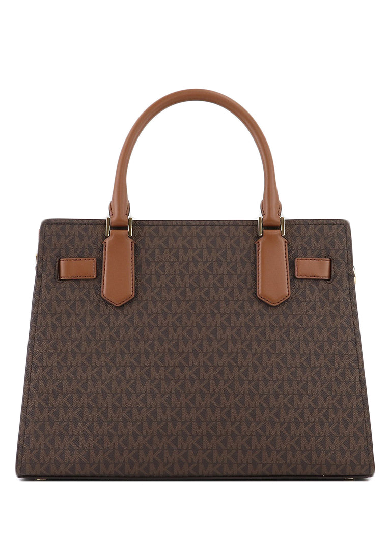 Michael Kors Hamilton Medium Logo Satchel - Brown