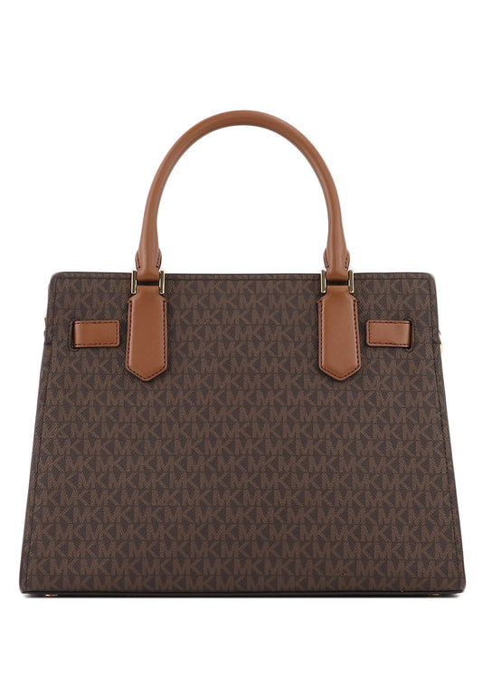 Michael Kors Hamilton Medium Logo Satchel - Brown