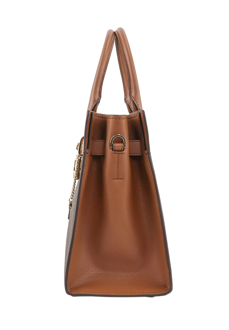 Michael Kors Hamilton Medium Logo Satchel - Brown