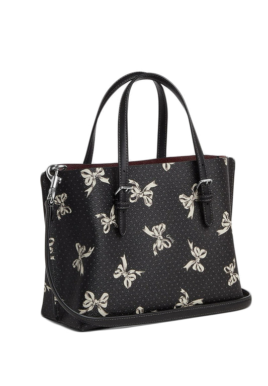 Coach Mollie Tote 25 With Bow Print - Black