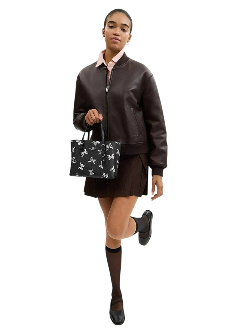 Coach Mollie Tote 25 With Bow Print - Black