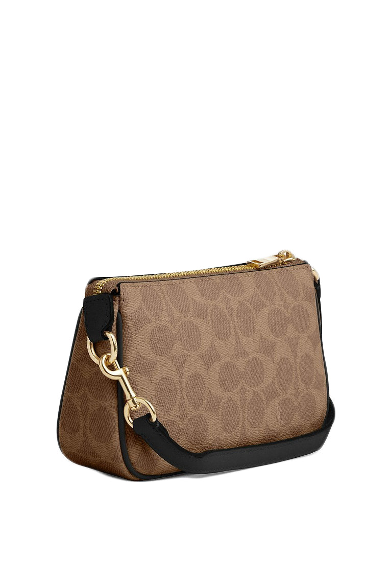 Coach Nolita 19 In Signature Canvas - Tan/Black