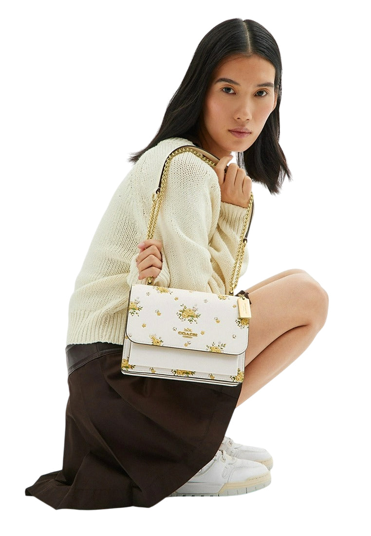 Coach Klare Crossbody Bag With Spring Blossom Print - White