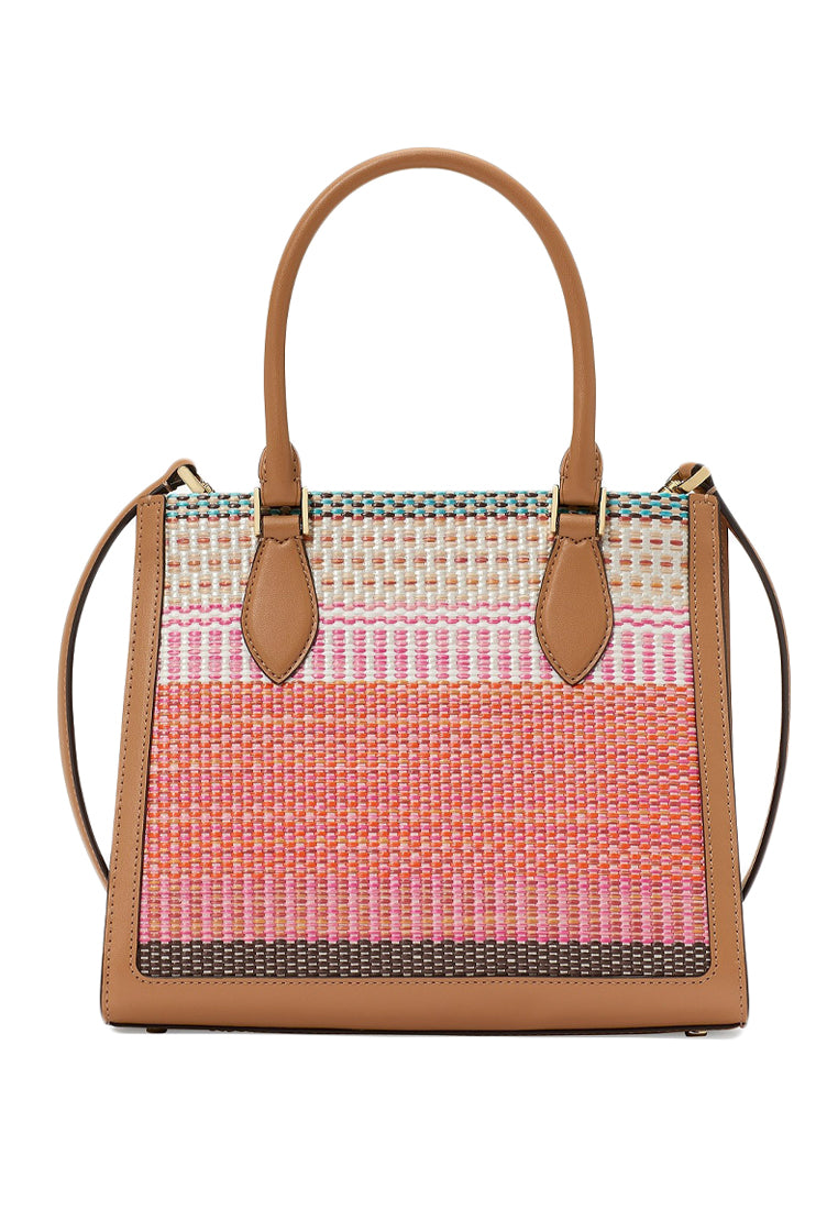 Kate Spade Ellie Straw Small Tote - Pink Multi