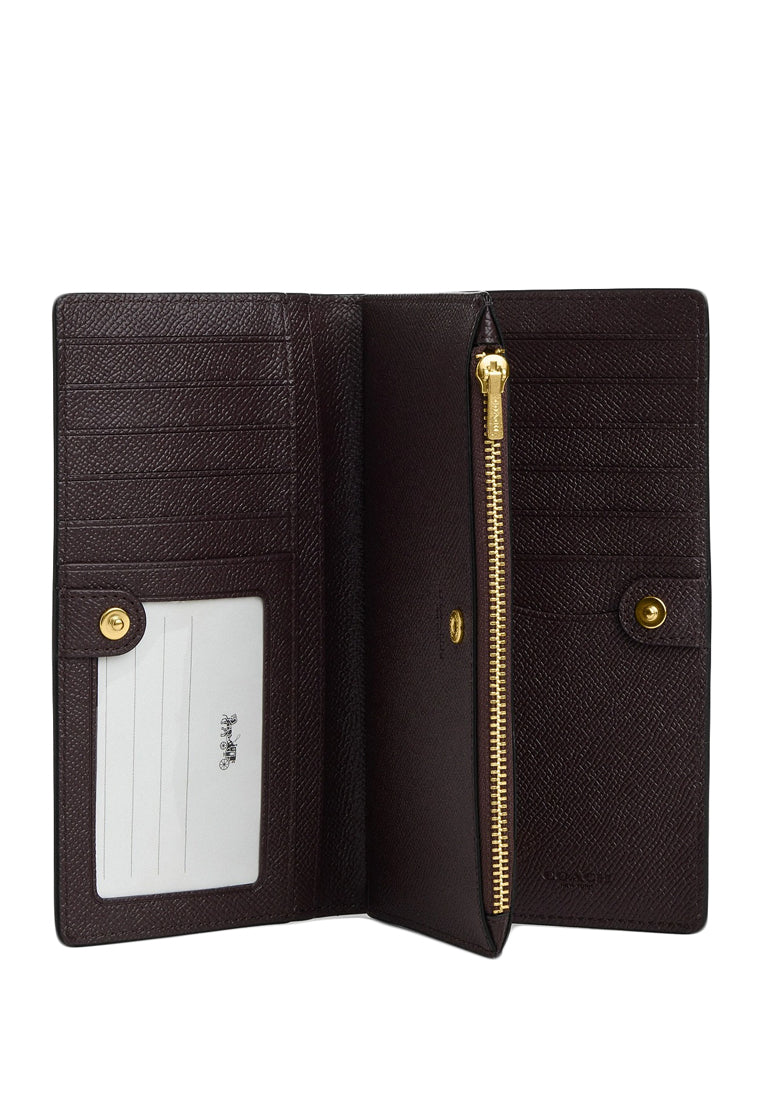 Coach Slim Zip Wallet - Black