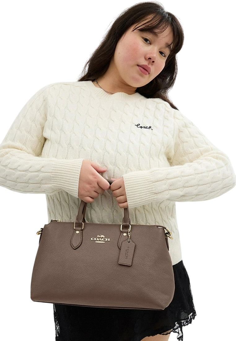 Coach Georgia Satchel Bag - Dark Stone