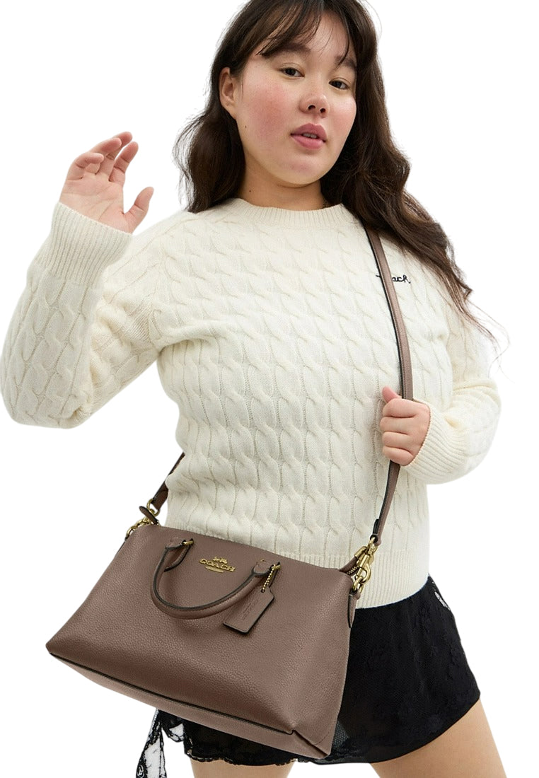 Coach Georgia Satchel Bag - Dark Stone