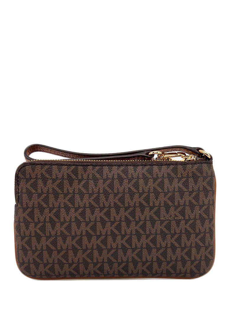 Michael Kors Jet Set Travel Large Logo Wristlet - Brown