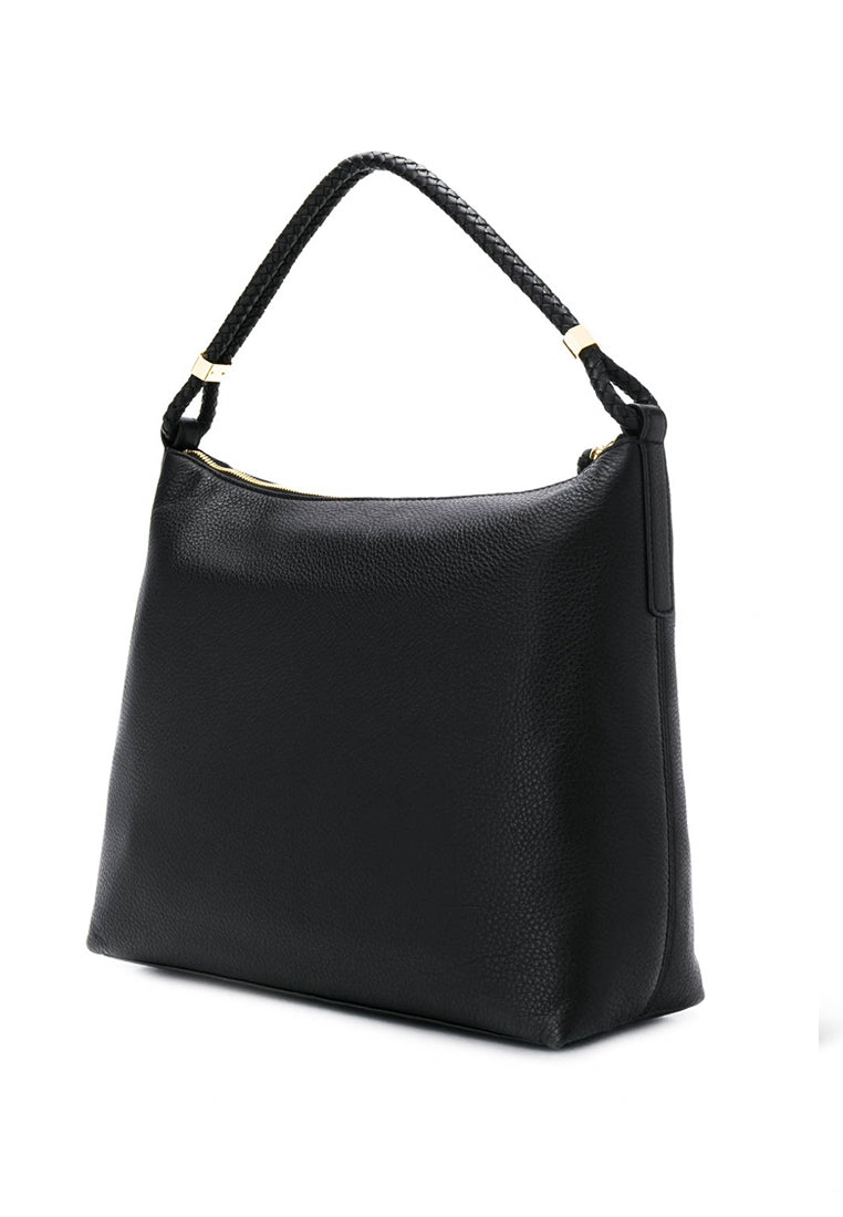 Michael Kors Lexington Medium Pebbled Leather Shoulder Bag - Black