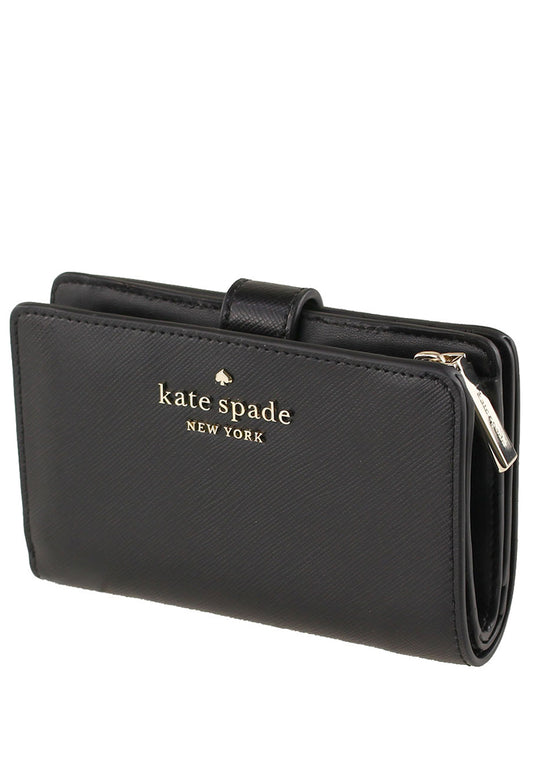 Kate Spade Staci Medium Compact Bifold Wallet - Black
