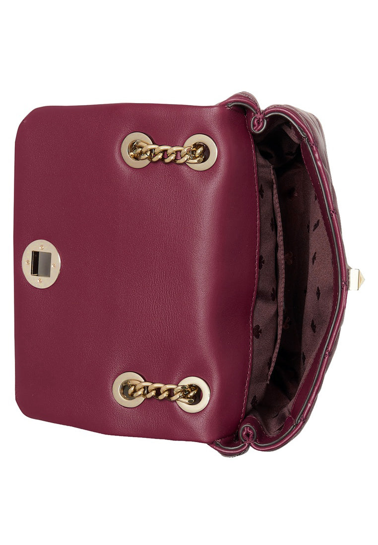 Kate Spade Natalia Small Flap Crossbody Bag - Bright Cherry