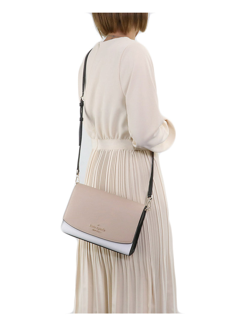Kate Spade Carson Colorblock Crossbody Bag - Warm Beige
