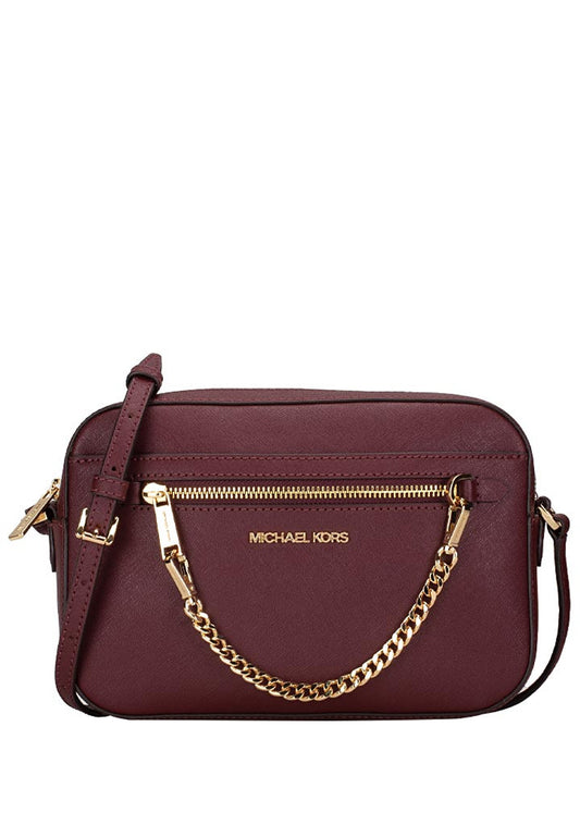 Michael Kors Jet Set Item Large Chain Crossbody Bag - Merlot