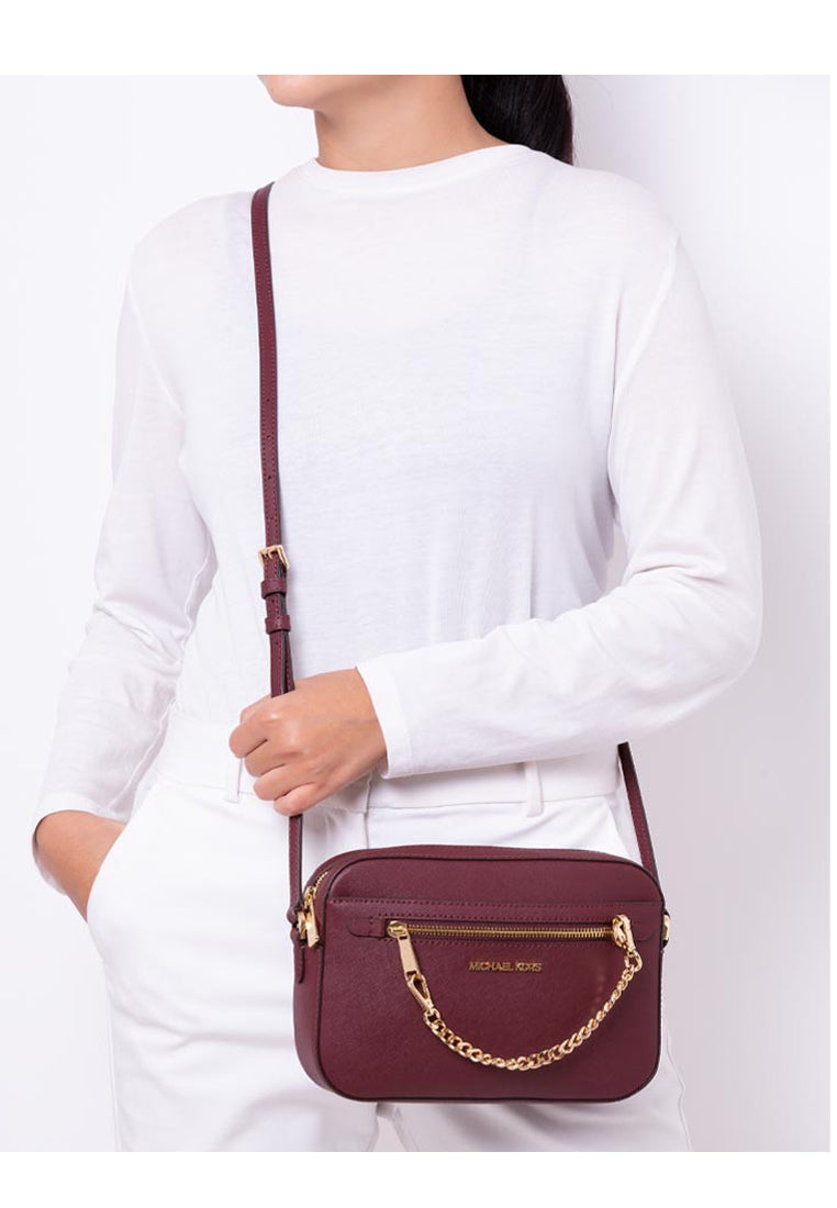 Michael Kors Jet Set Item Large Chain Crossbody Bag - Merlot