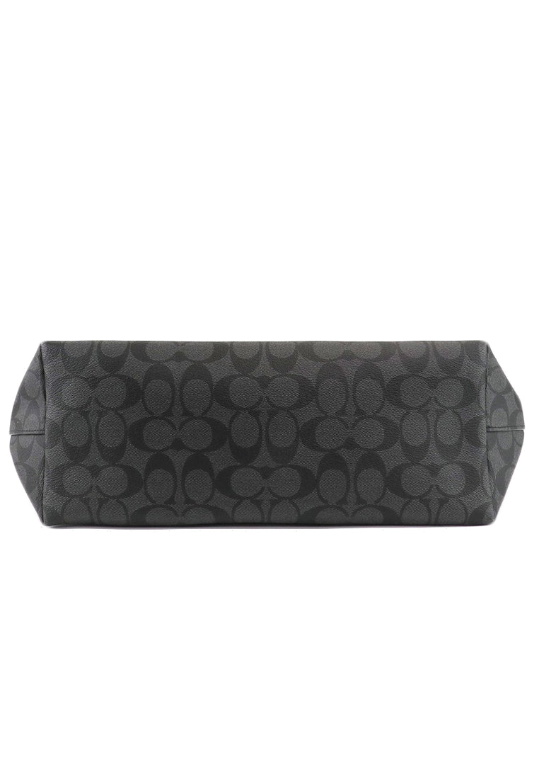 Coach Gallery Tote In Signature Canvas - Black