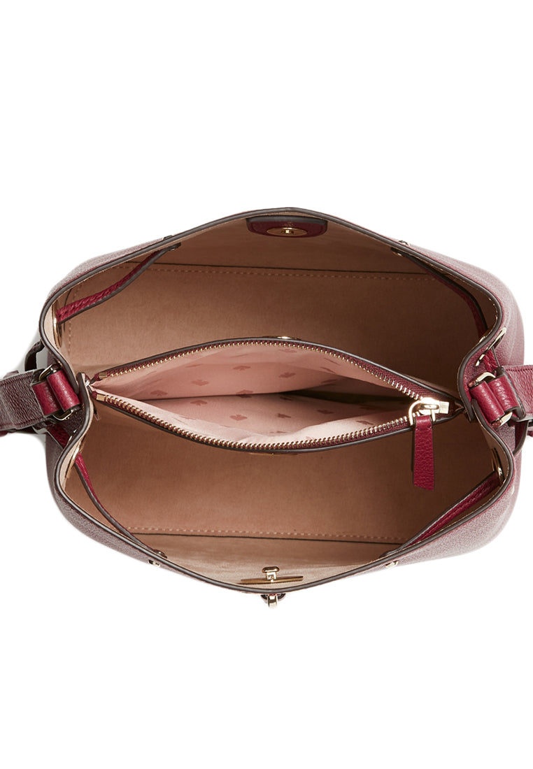 Kate Spade Marti Large Bucket Bag - Blackberry