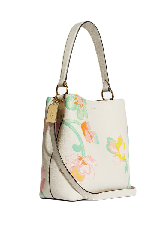 Coach Town Bucket Bag With Dreamy Land Floral Print - White