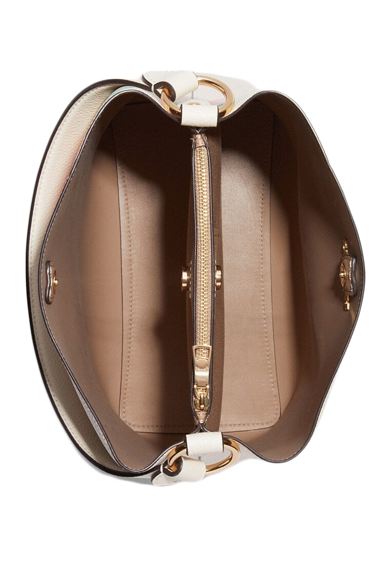 Coach Town Bucket Bag With Dreamy Land Floral Print - White