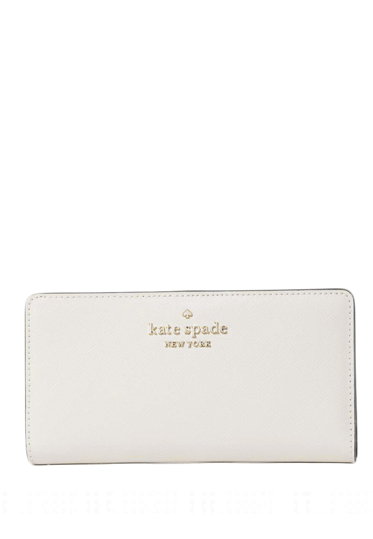 Kate Spade Staci Large Slim Bifold Wallet - Vanilla White