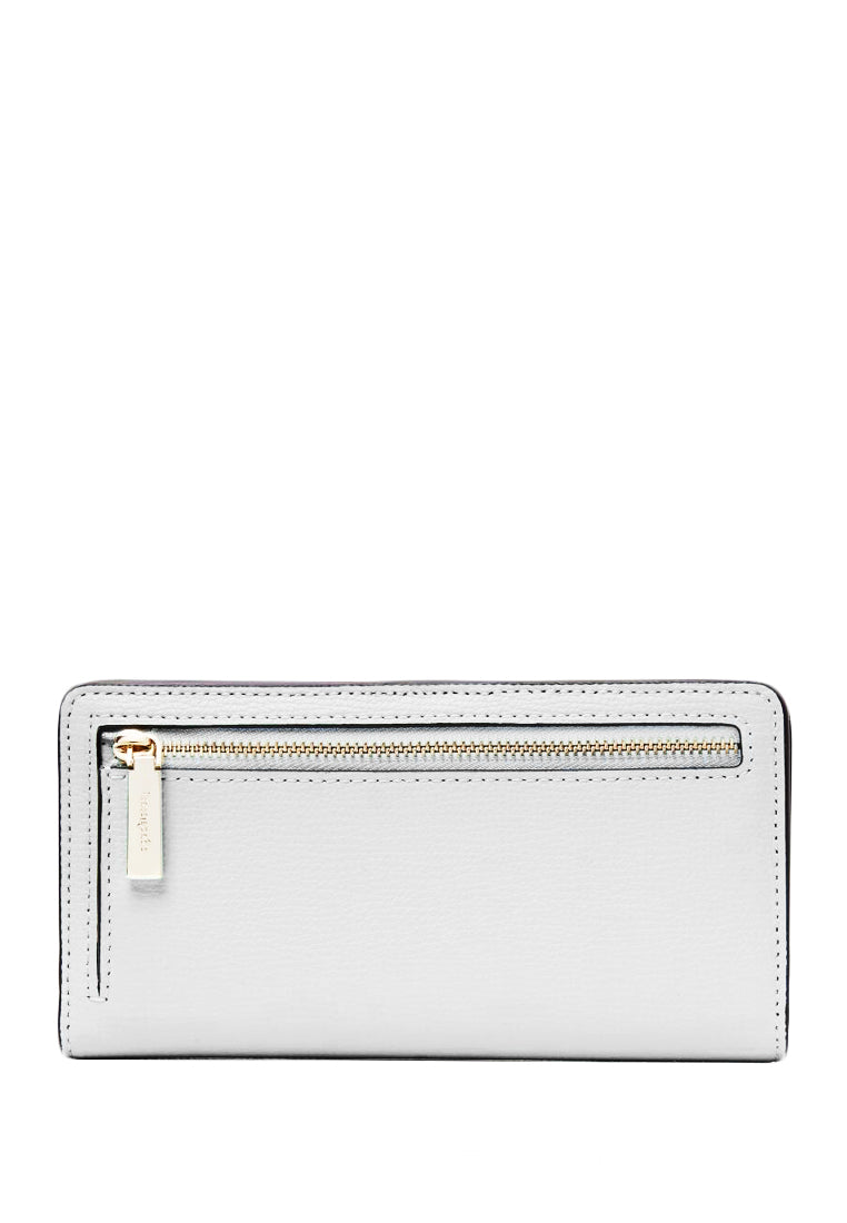 Kate Spade Staci Large Slim Bifold Wallet - Vanilla White