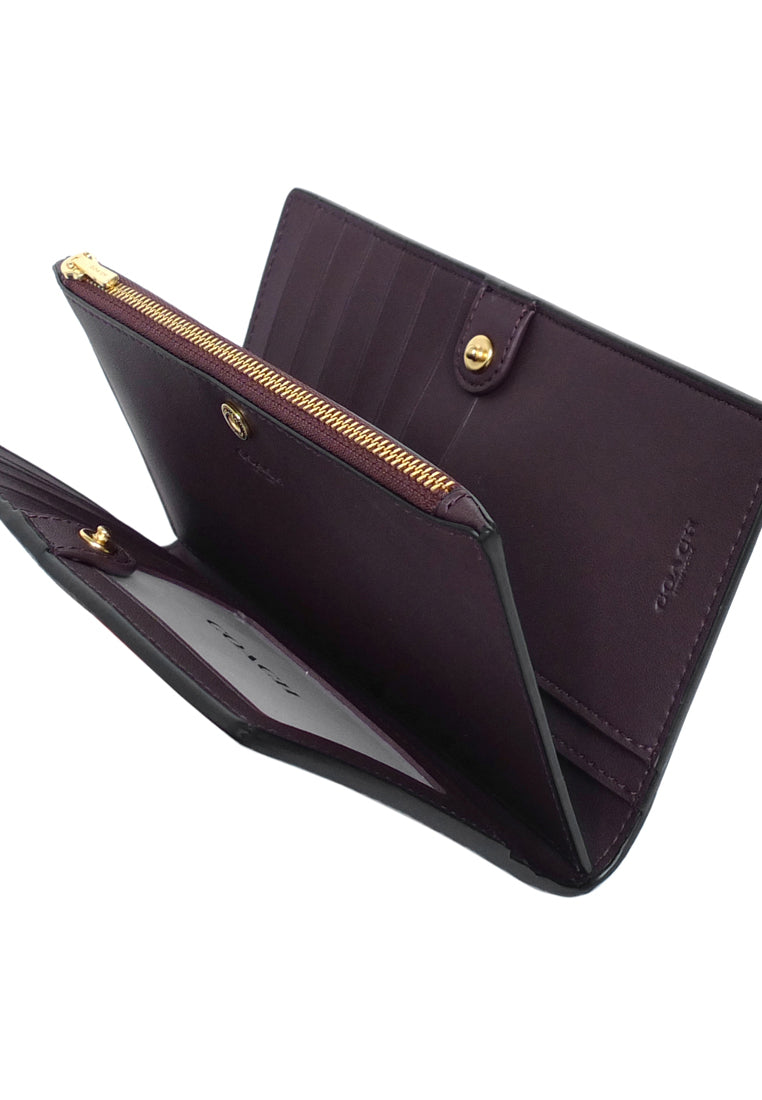 Coach Slim Zip Wallet - Black