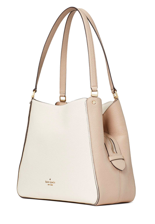 Kate Spade Leila Medium Triple Compartment Shoulder Bag - Warmbeige/Multi