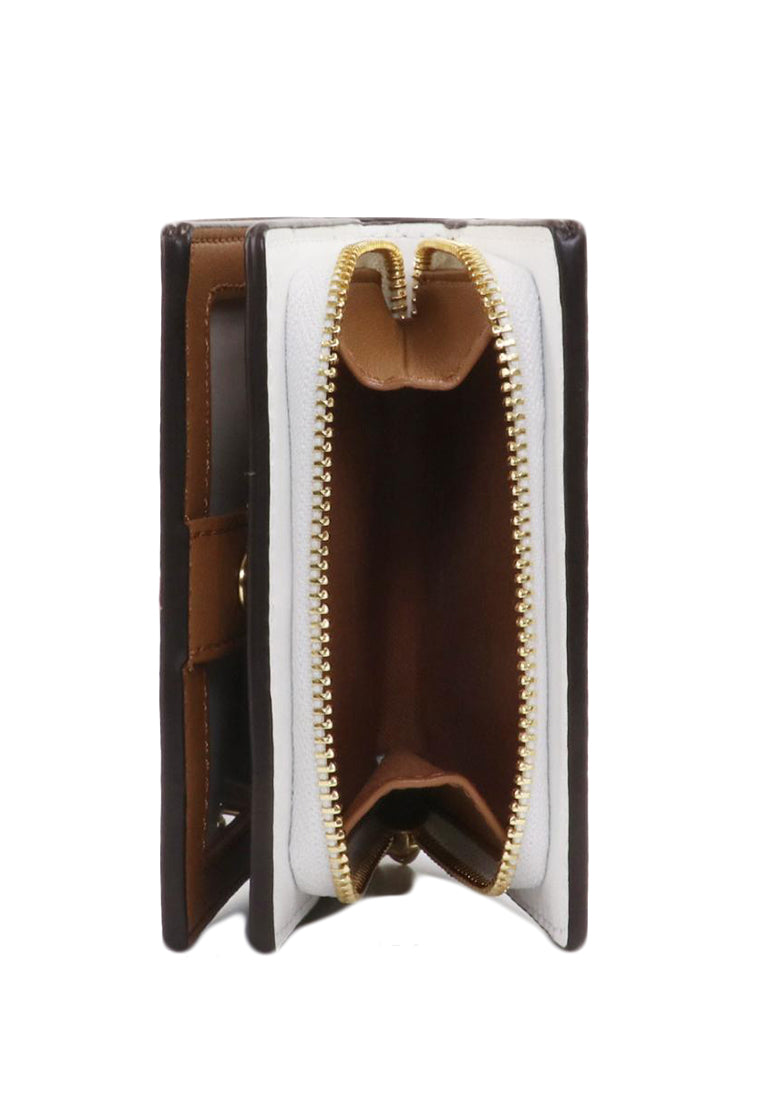 Coach Snap Wallet In Signature - Gracier White