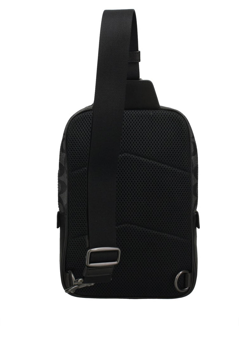 Coach Track Pack In Signature Canvas - Black