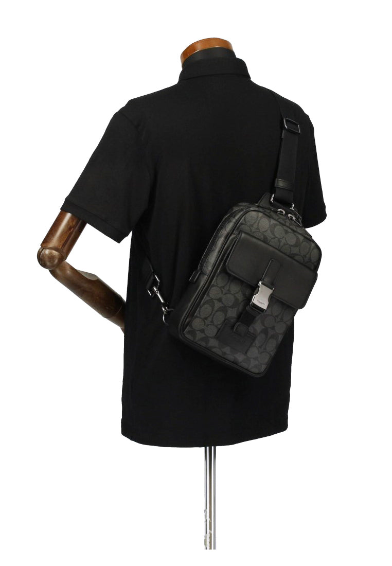Coach Track Pack In Signature Canvas - Black – Haute Style Malaysia