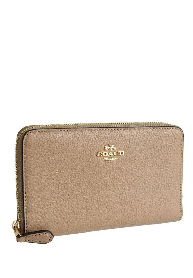 Coach Medium ID Zip Wallet - Beige
