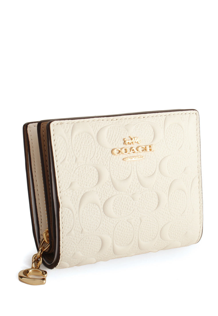 Coach Boxed Snap Wallet And Picture Frame Bag Charm in Signature